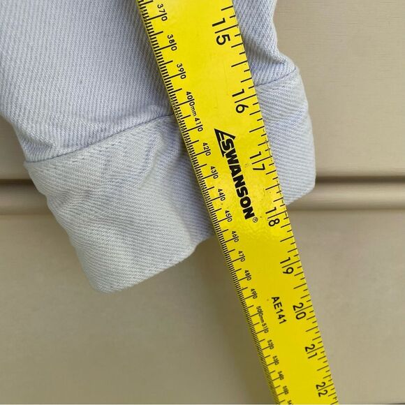 ZARA Light Wash Cropped Utility Jacket Size S - Picture 9 of 10